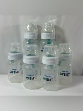 Philips Avent Set of 6 Anti-Colic 9 oz. Bottles w/Air Free Vent